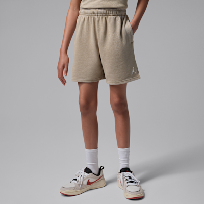 Jordan Big Kids' Brooklyn Washed French Terry Shorts. Nike JP